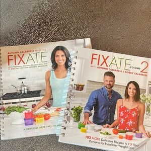 Beachbody  Cookbooks FIXATE both volume 1 &2